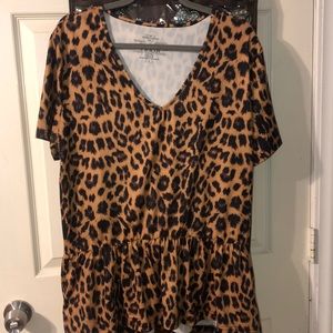 Crazy Train Leopard Blouse